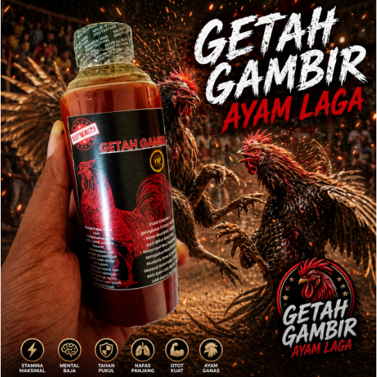 Getah Gambir Ayam Laga Super Ampuh Obat Ayam Aduan Biar Ganas, Tahan Pukul & Nafas Panjang obat kaki