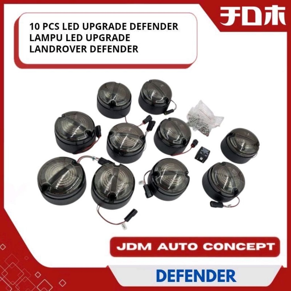 10 Pcs Led Upgrade Lampu Landrover Defender / Lampu Land Rover Defender | Lampu Led Land Rover Serie