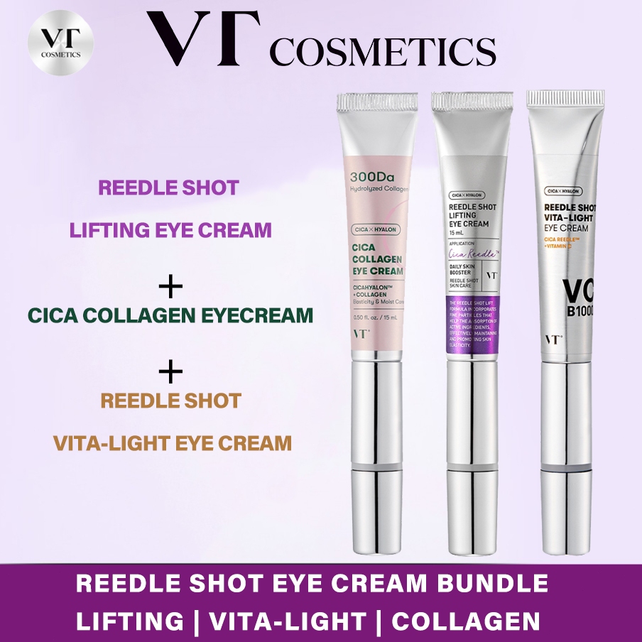 VT Cosmetics Reedle Shot Lifting Eye Cream 15ml /VT REEDLE SHOT VITA-LIGHT Eye Cream 15ml / Cica Col