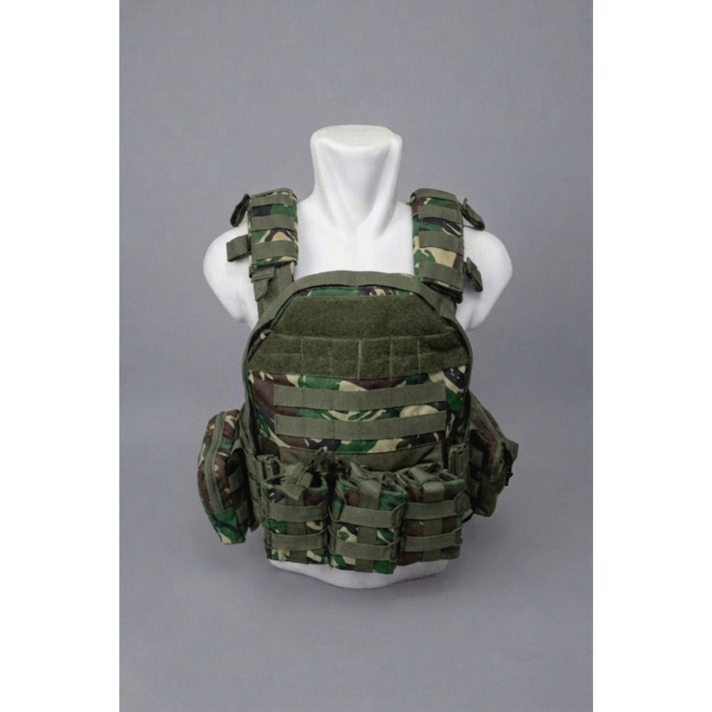 Rompi Body Vest bmpc TNI POLISI Double Quick Release - Rompi Anti Peluru - Bodyvest Loreng Malvinas