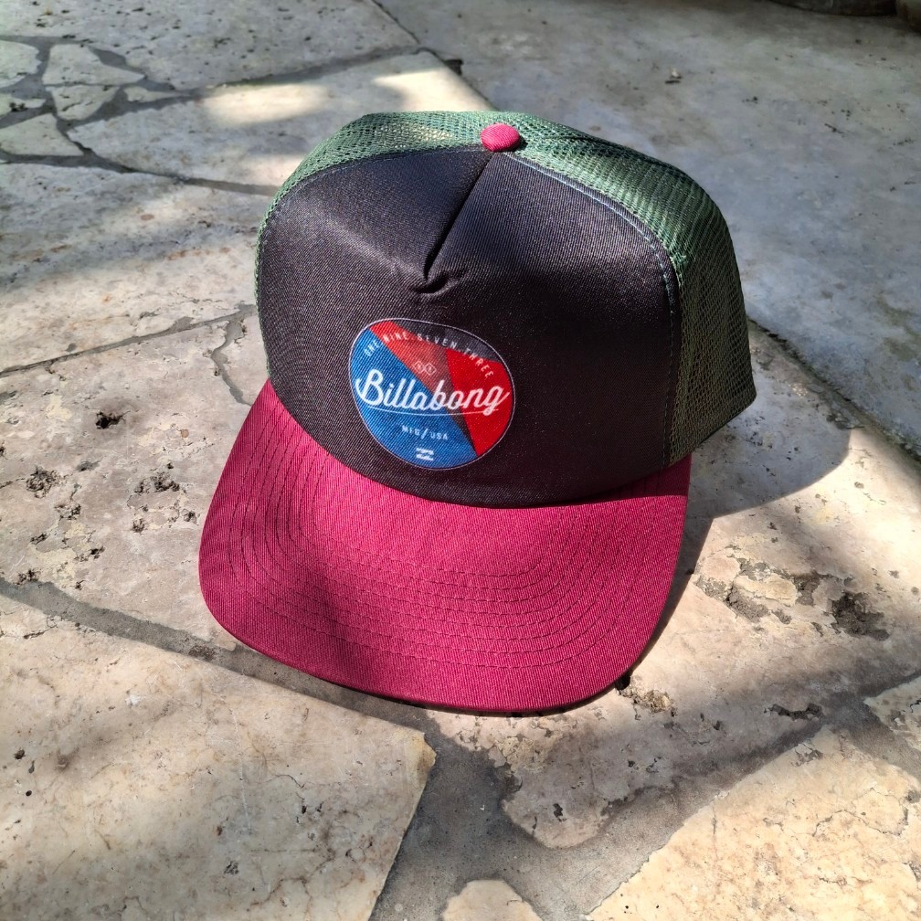Trucker Billabong Original - Vintage Series One Nine Seven Three - Maroon Green Combo
