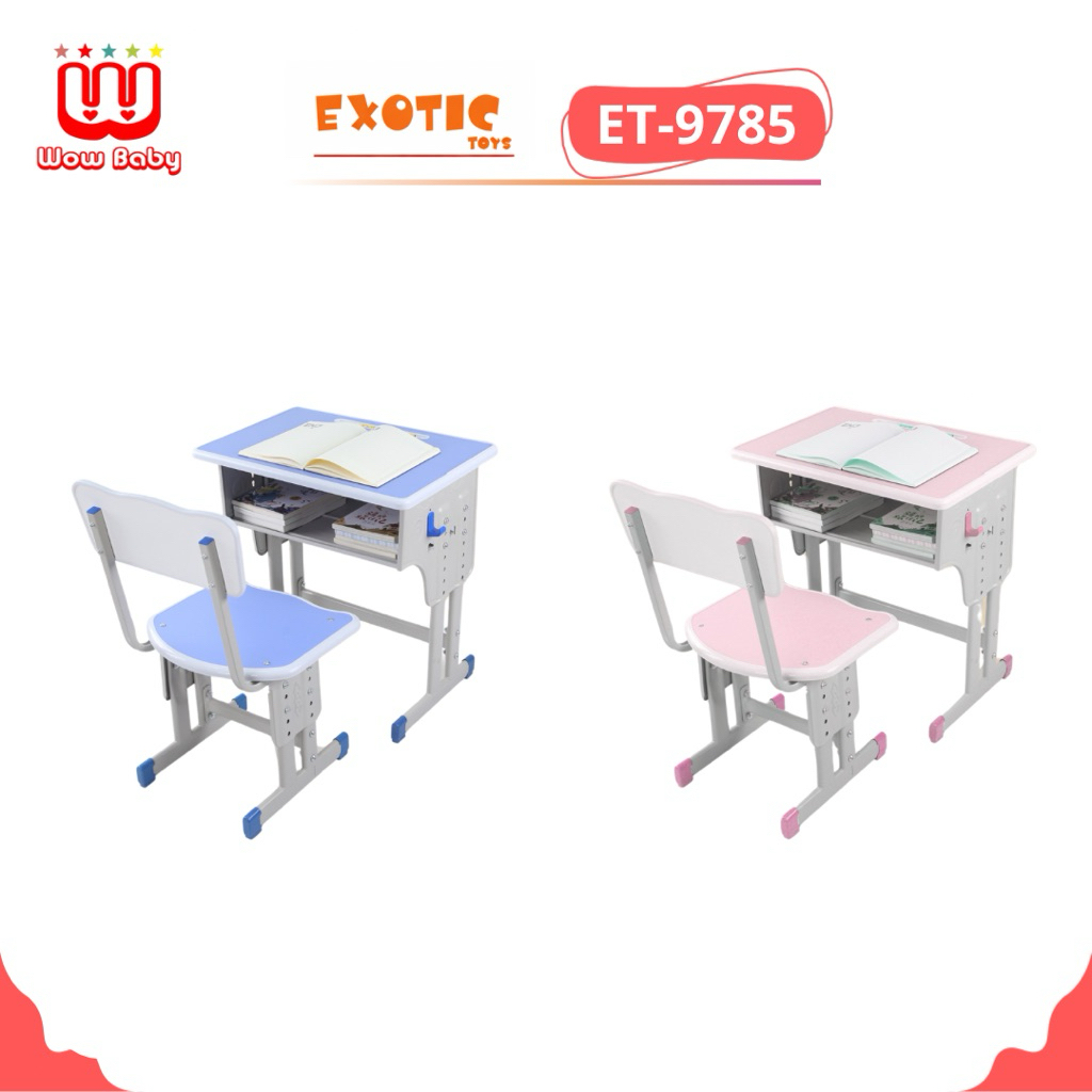 EXOTIC STUDY TABLE SET ET9785// MEJA DAN KURSI BELAJAR ANAK DAN DEWASA
