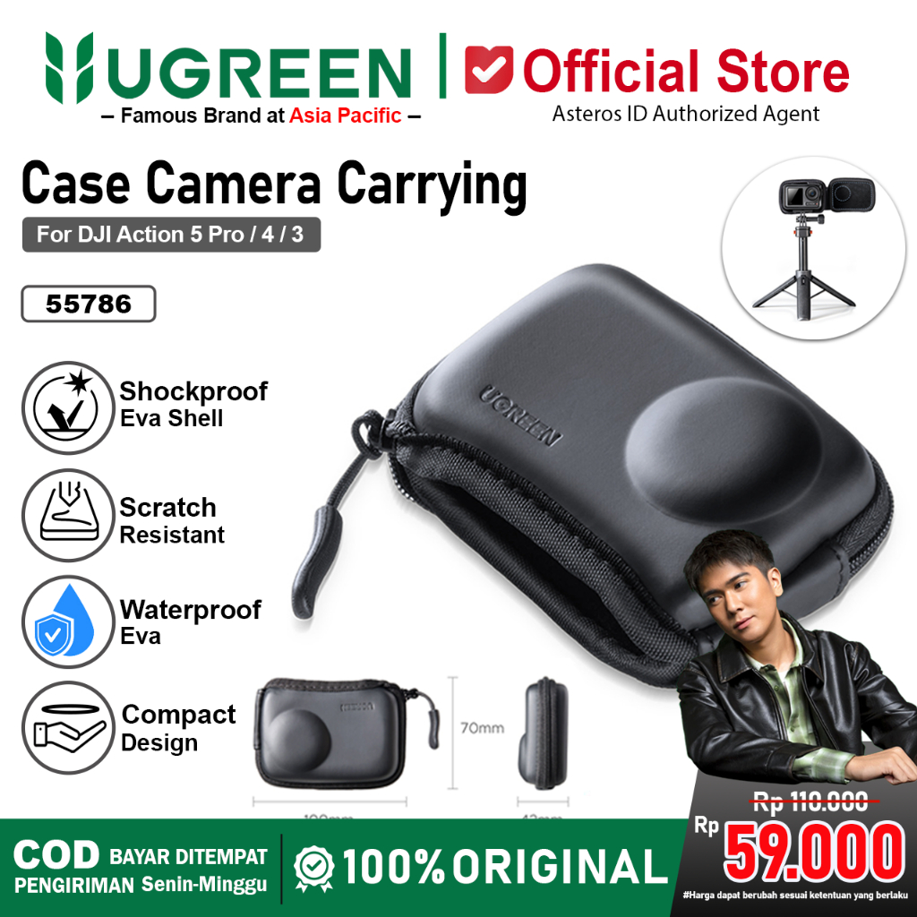 UGREEN Travel Case Tas DJI OSMO ACTION 3 4 5 Pro Mini Case Bag