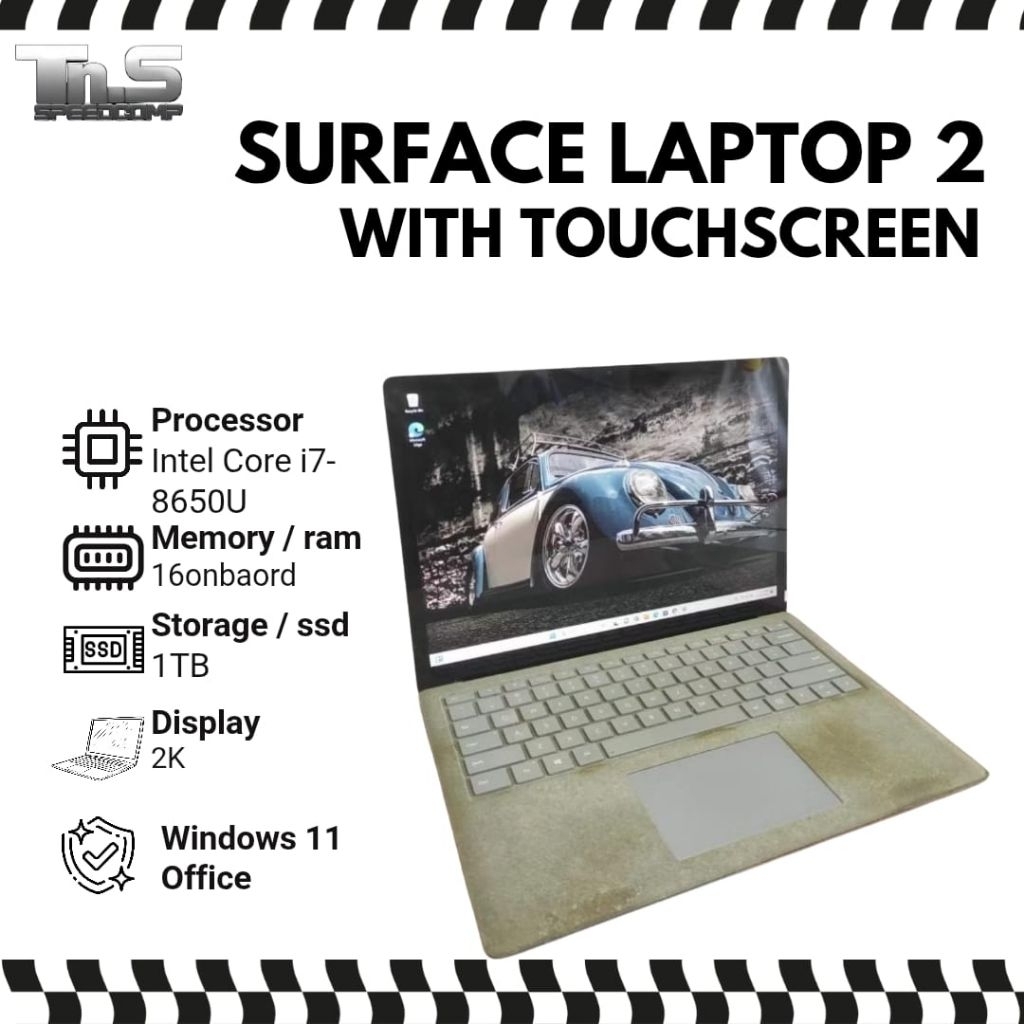 SURFACE LAPTOP 2 I7-8650U TOUCHSCREEN / 16GB RAM / 512G SSD / 2K