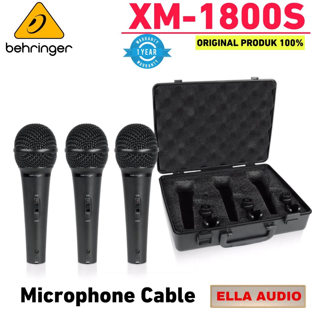 Behringer XM 1800S Microphone Cable isi 3 Mic