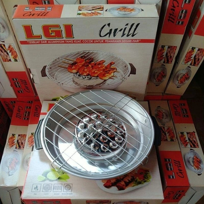 Alat Pemanggang Serbaguna HAPPYGRILL Anti Karat, Mudah Dibersihkan