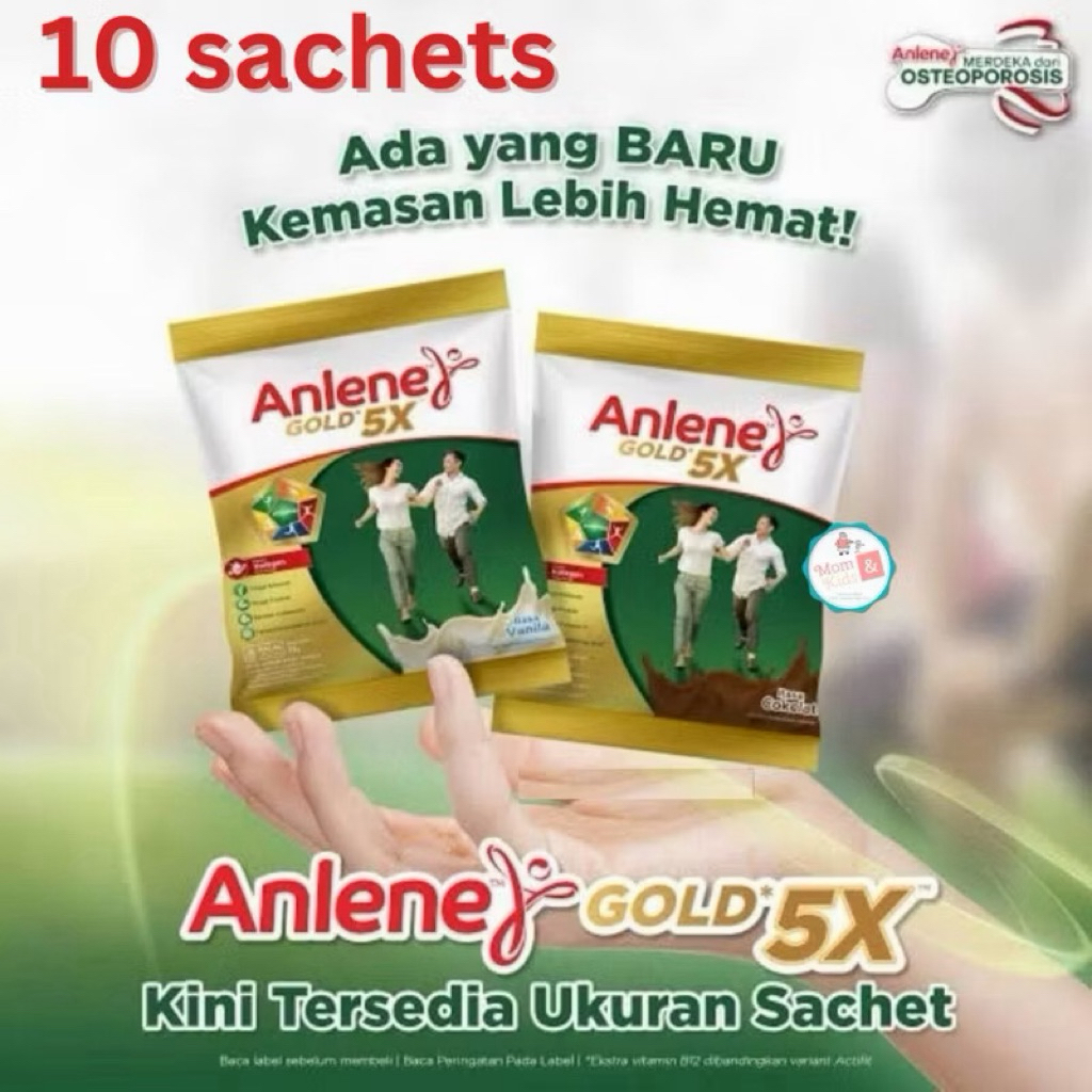 ANLENE GOLD VANILA COKLAT 25GR X 10 SACHET | ANLENE GOLD SACHET RENCENG