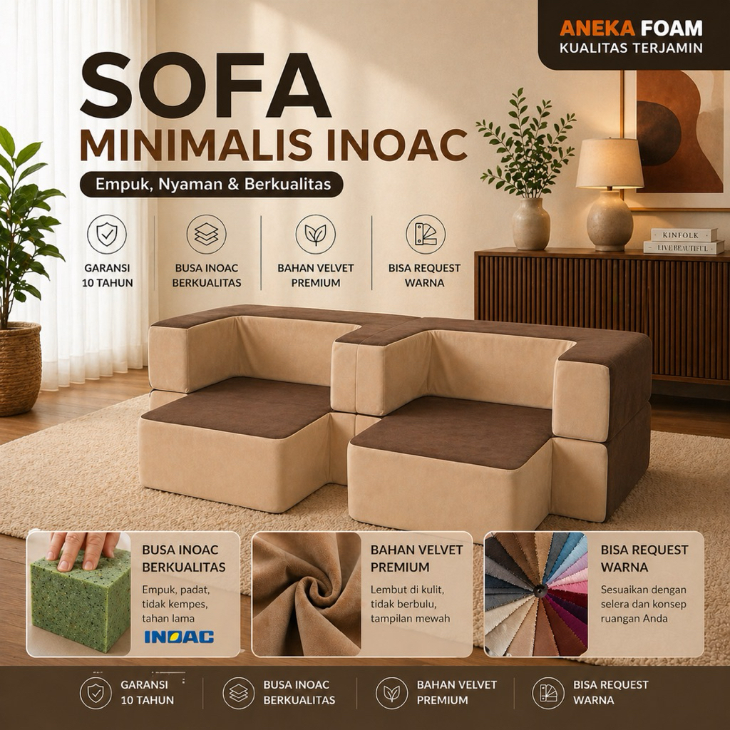SOFA MINIMALIS BUSA INOAC D23