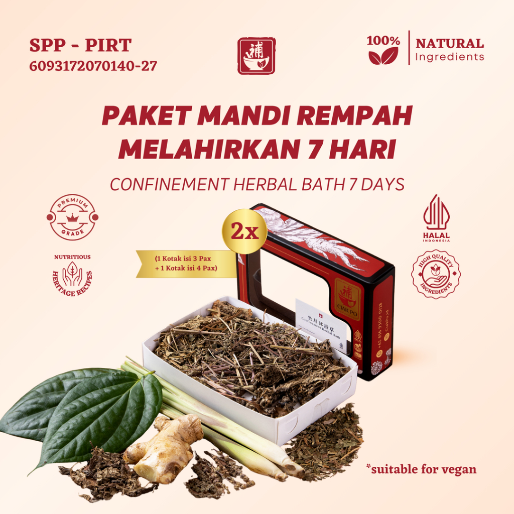Ciak Po - Confinement Herbal Bath 7 Days Paket Mandi Rempah Melahirkan