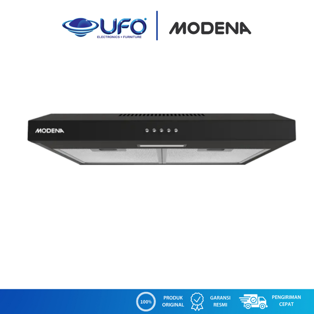 MODENA Cooker Hood PX0611DBBK Slim Hood 60cm