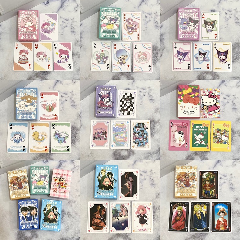 Kartu Remi Mainan Hiburan Anak Anak Dewasa Kartu Playing Card Poker Kado Ulang Tahun Games Karakter 