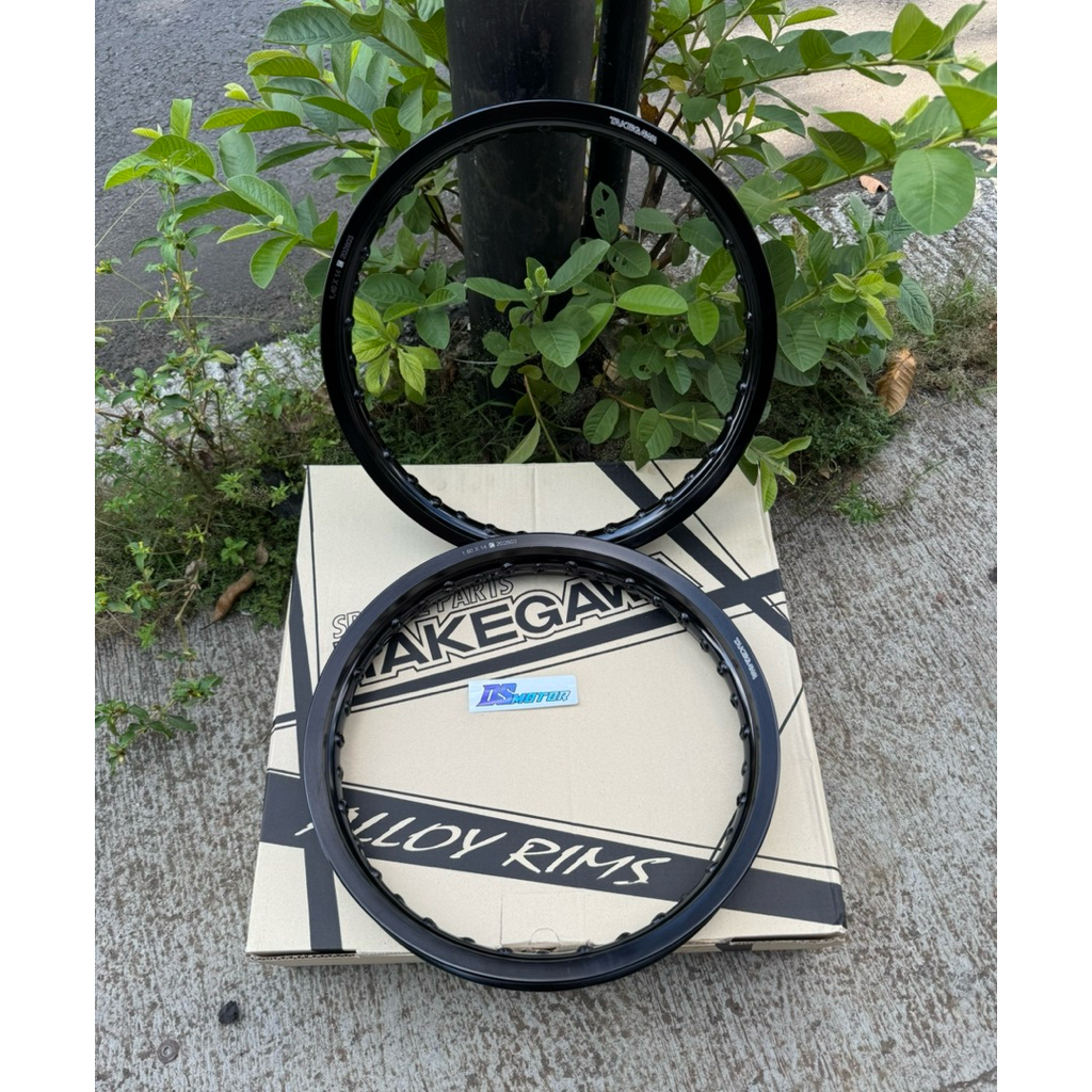 velg velk ruji jari jari TAKEGAWA HITAM GLOSS KEMPLING KINCLONG GLOSSY MIRROR UKURAN 140 160 RING14 