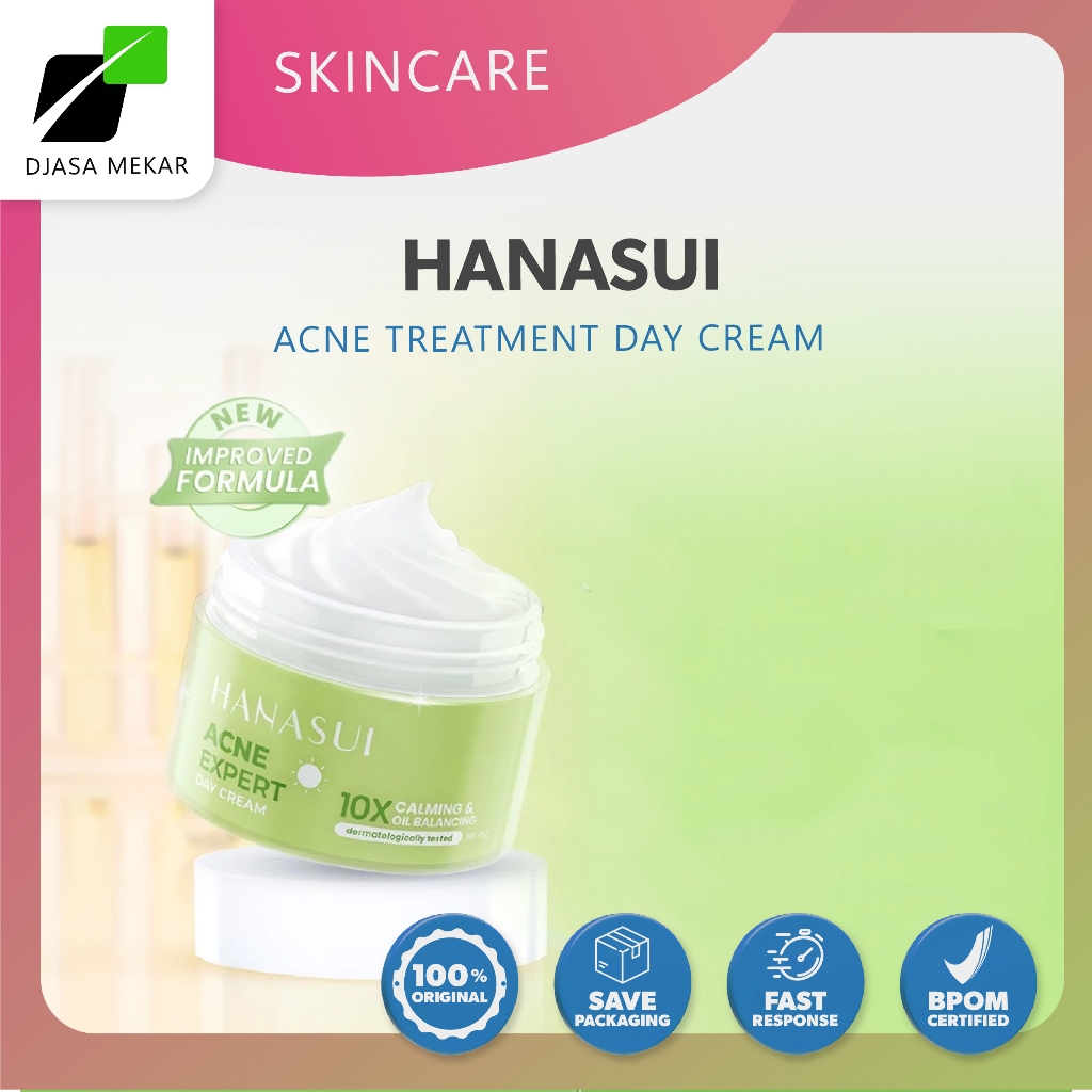 Hanasui Acne Treatment Day Cream Dan Night Cream