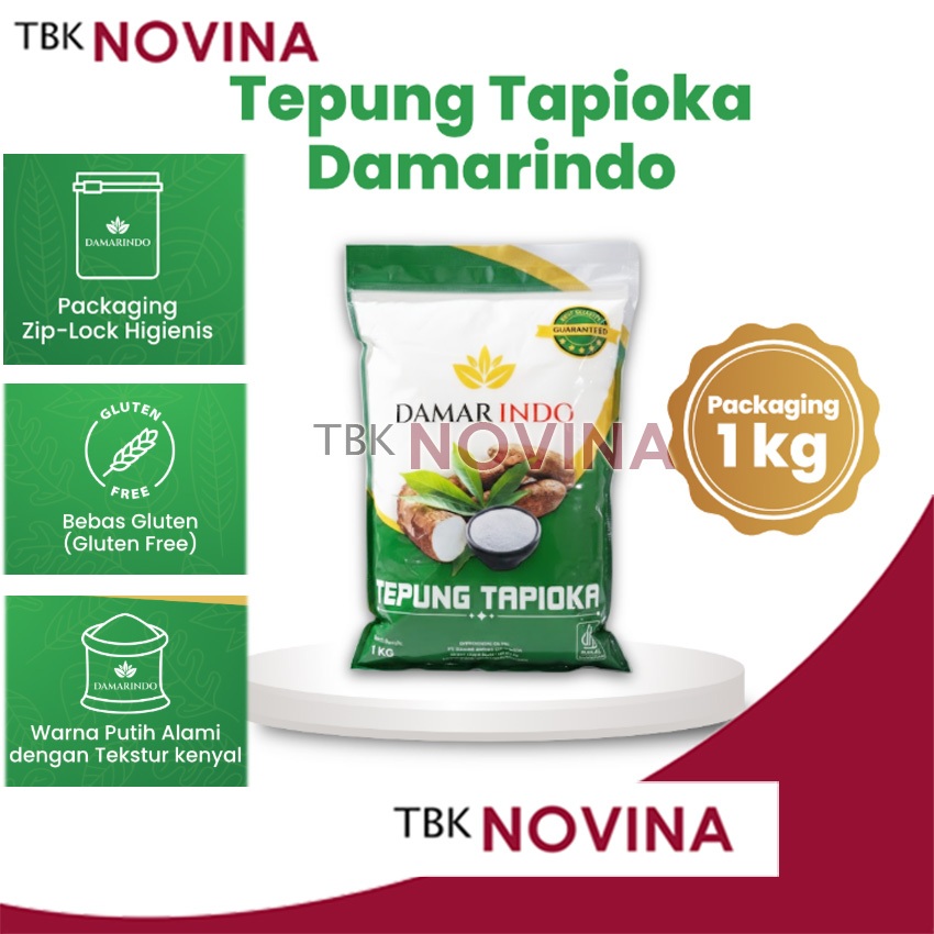 DAMAR INDO TEPUNG TAPIOKA 1KG BEBAS GLUTEN / GLUTEN FREE