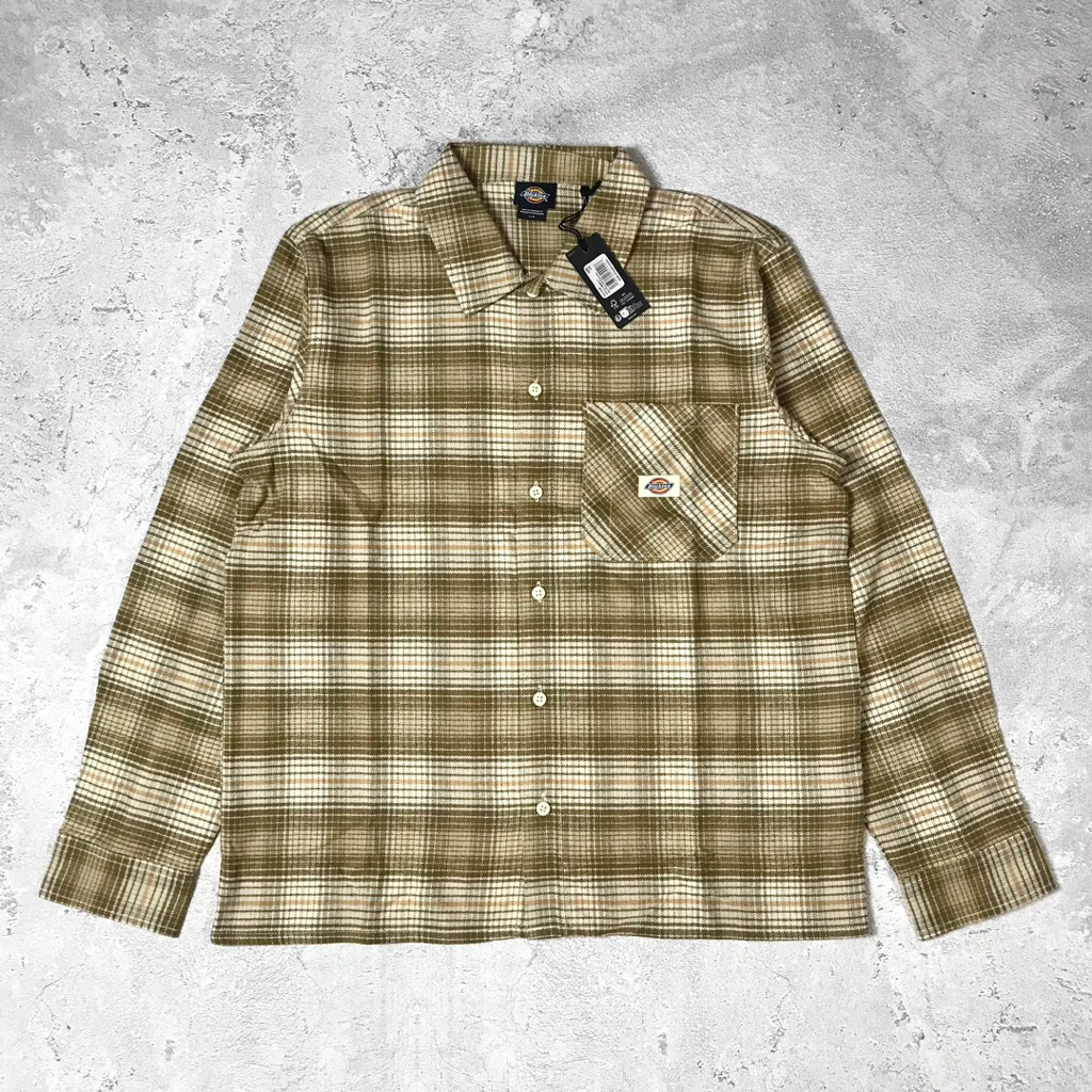 Dickies Flannel Workshirt Wood Ash
