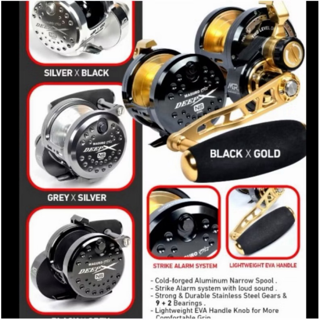 Reel Maguro Deep x NS 400 500 600 kiri Reel Overhead Reel OH kiri