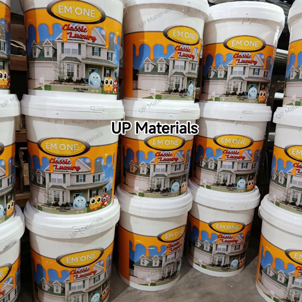 Ebony atau Em One Sealer Alkali / Cat Dasar Tembok Dinding Interior Eksterior Pail 25 Kg EKONOMIS by