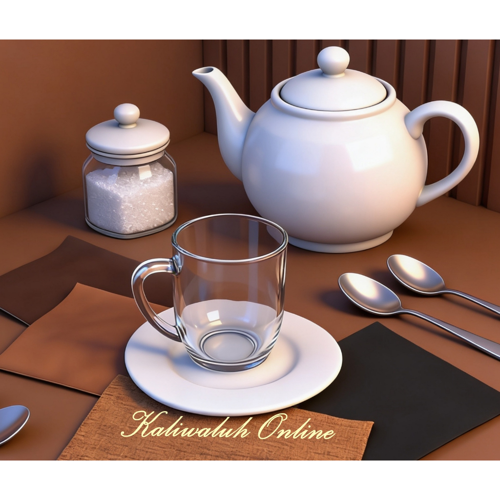 Gelas kopi kaca Bening Gagang Pendek isi 6 Pcs Luxury Glass