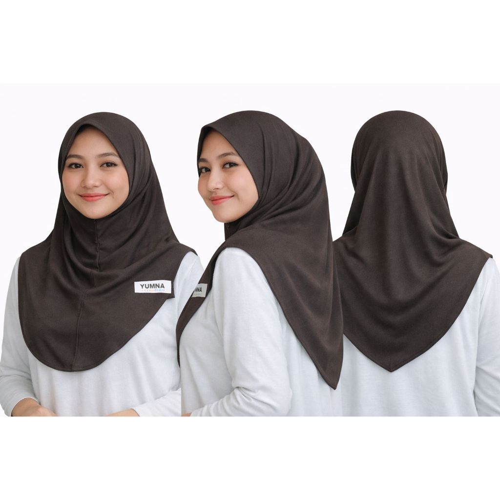 Yumna Hijab - FELORA INSTAN HIJAB NON PET SYAR'I Jersey Premium SIze L Non Pet