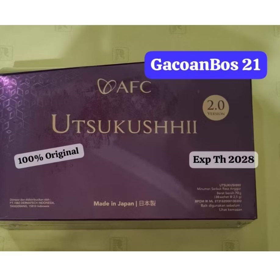 UTSUKUSHII GOLD / HIKARI ORIGINAL AFC JAPAN EXP TH 2029 TERBARU!!!