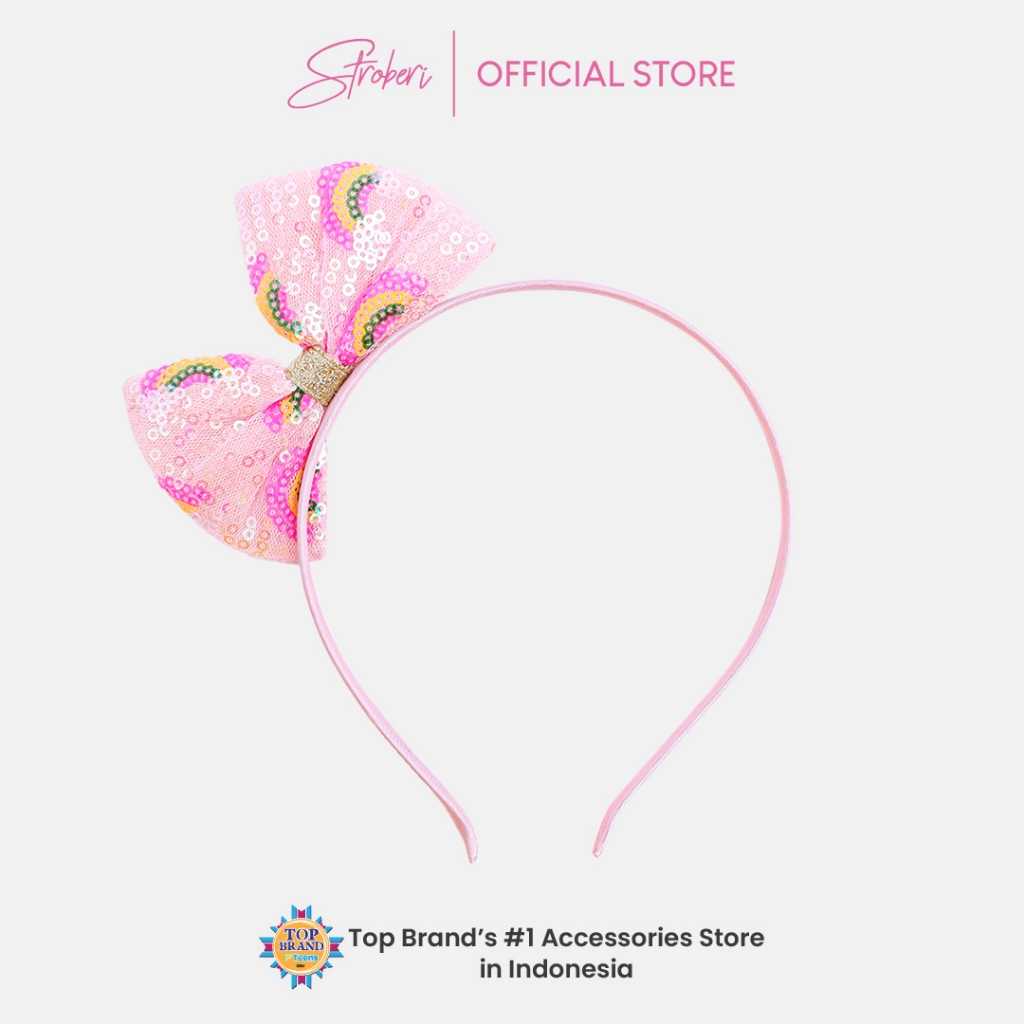 Stroberi Kids Bow & Crown Headband