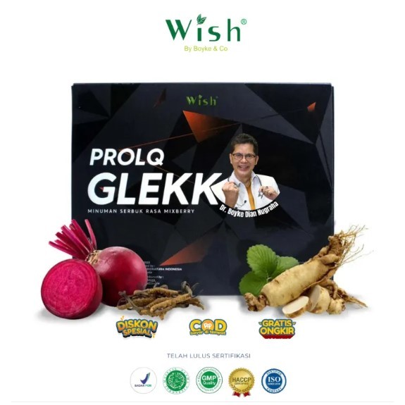 Serbuk Minuman Prolq Glekk 1 Box Isi 10