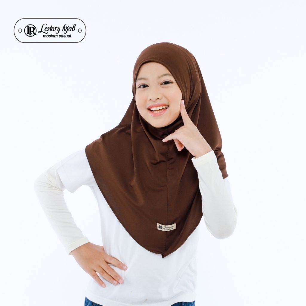 Hijab bergo non pet Haura Jersey premium ORI Lestary hijab