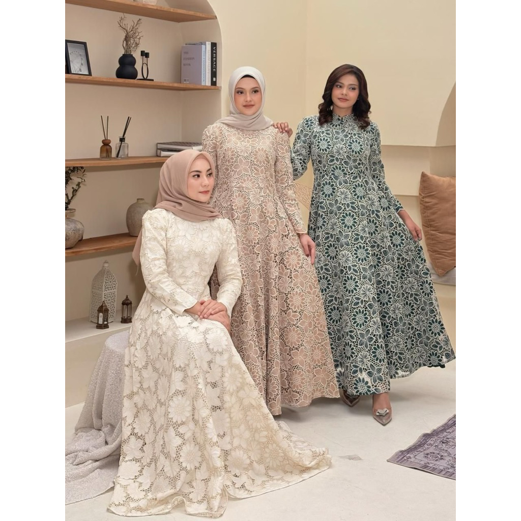 EXCLUSIVE SLIM FIT Ed-Ness by Kayla TERBARU Gamis Dress Premium Series by Edness Winayu Butik
