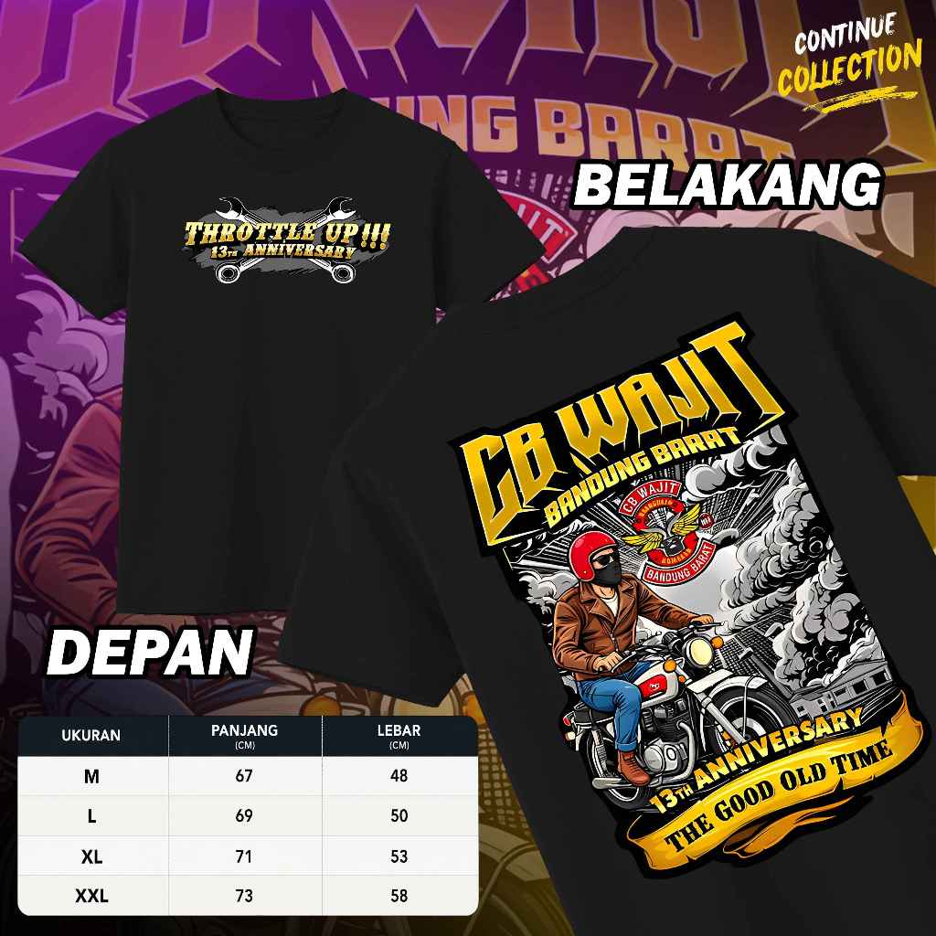 Kaos Acara CB Wajit Bandung Barat Kaos Unisex Kaos Pria & Wanita