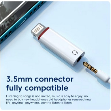 Laris -  Sambungan headset ke Handphone iphone/Konverter Adapter Headset Earphone Lightning TO Jack 