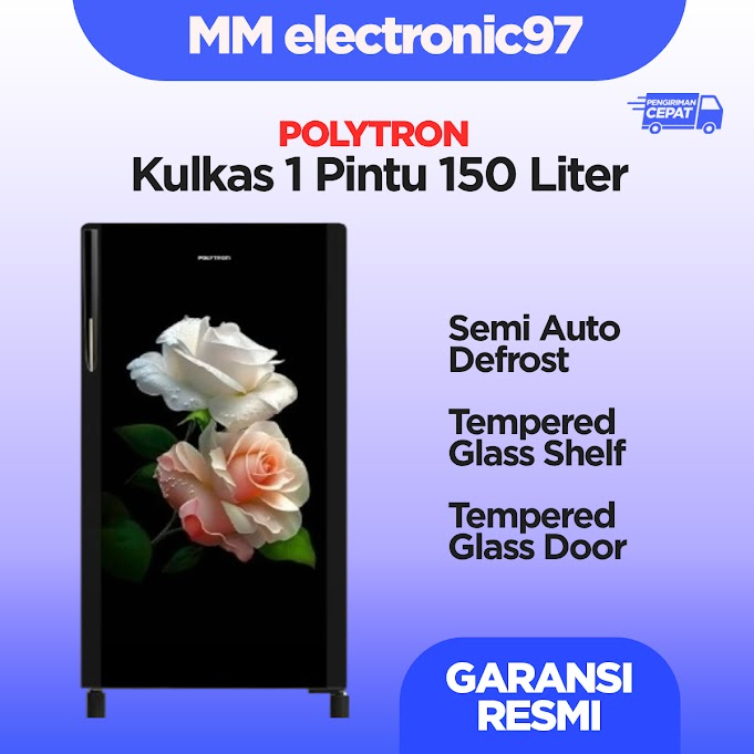 Kulkas Polytron 1 pintu 150 ltr Handle PRA-15DRD PRA 15D