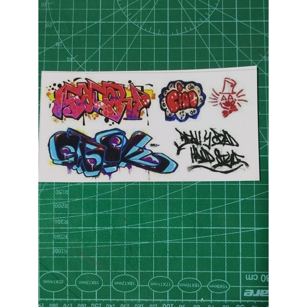 Stiker skala 64 Grafiti N