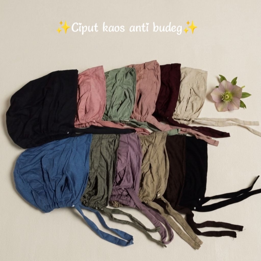 Ciput anti budeg/Ciput kaos tali kuping bolong/ciput tali/ciput kaos