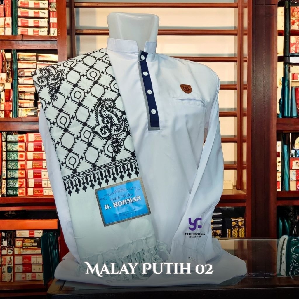 Sorban Panjang Kashmiri Batik Malay | Sorban Pria Keren Lembut | Sorban Imamah Kashmir Premium New