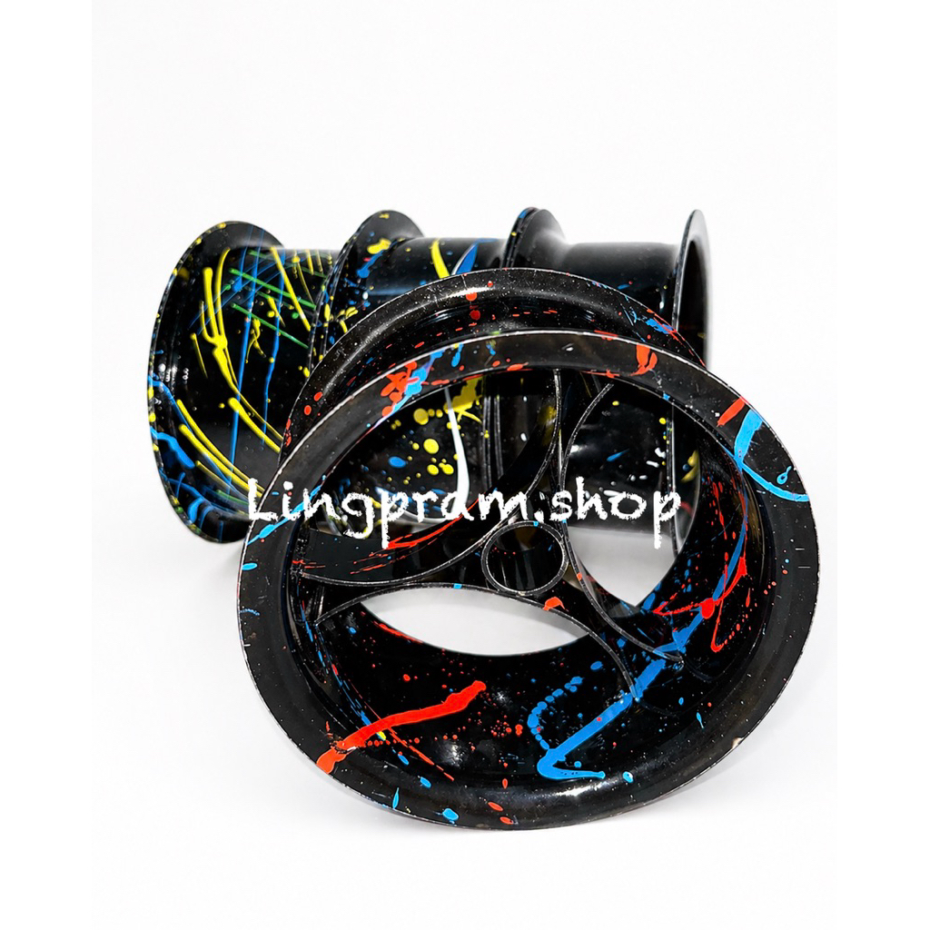 Bladu Racing Black Series Gulungan Senar Layangan Motif Hitam