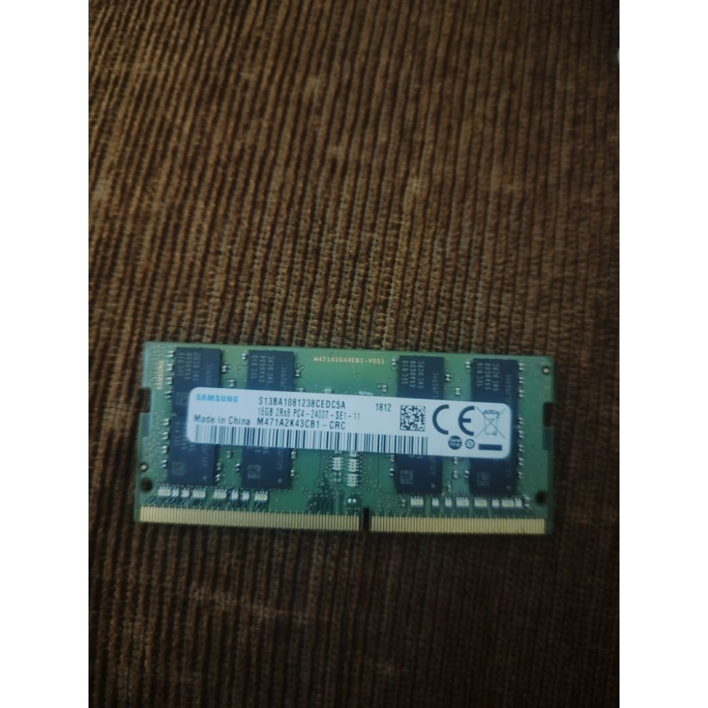 RAM Laptop DDR4 16GB Sodimm 2400t Merk Samsung