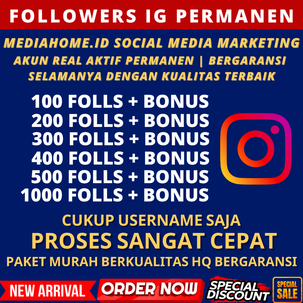 FOLLOWERS PERMANEN MURAH REAL SUPER FAST BERGARANSI LIFETIME FOLOWERS FOLLOWES FOLOWER FOLLOW BUKAN 