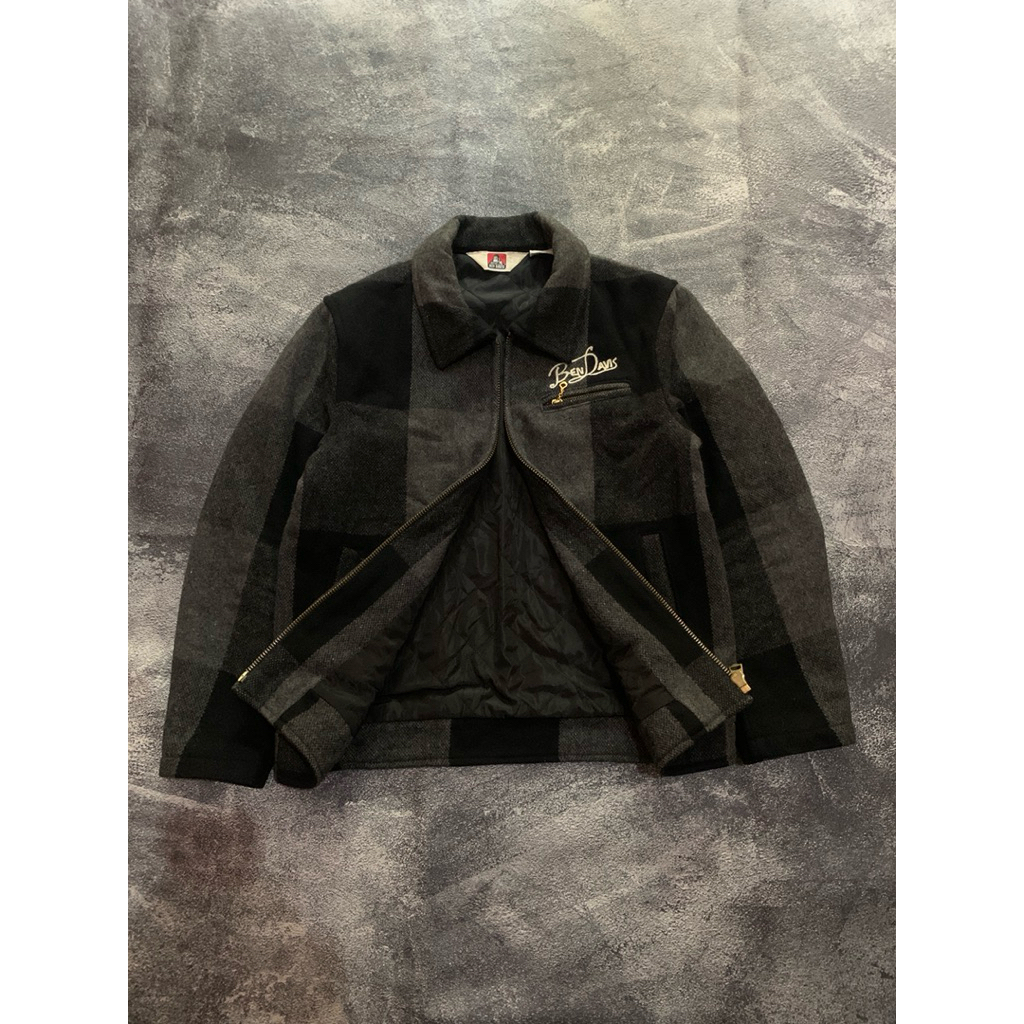 Ben davis melton work jacket black gray