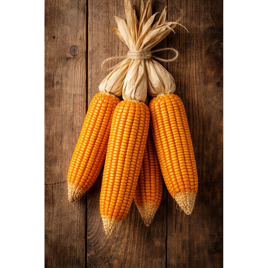 Jagung Ikat Kering Utuh & Kupas Untuk Dekorasi Pedesaan / Tradisional “Jagung + Klobot + Tongkol”