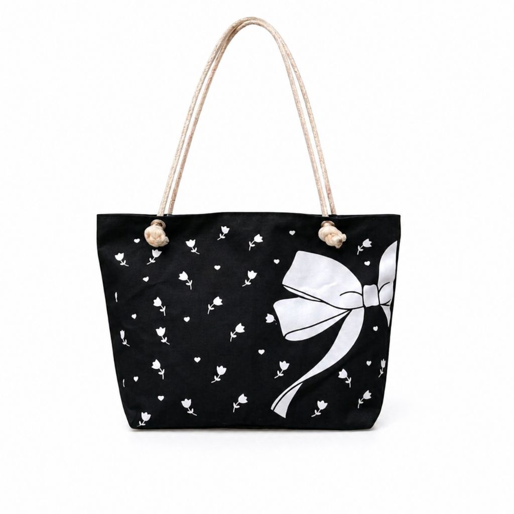 tas tote bag wanita tote bag resleting aesthetic tote bag kanvas tali sumbu penutup tas kuliah penga