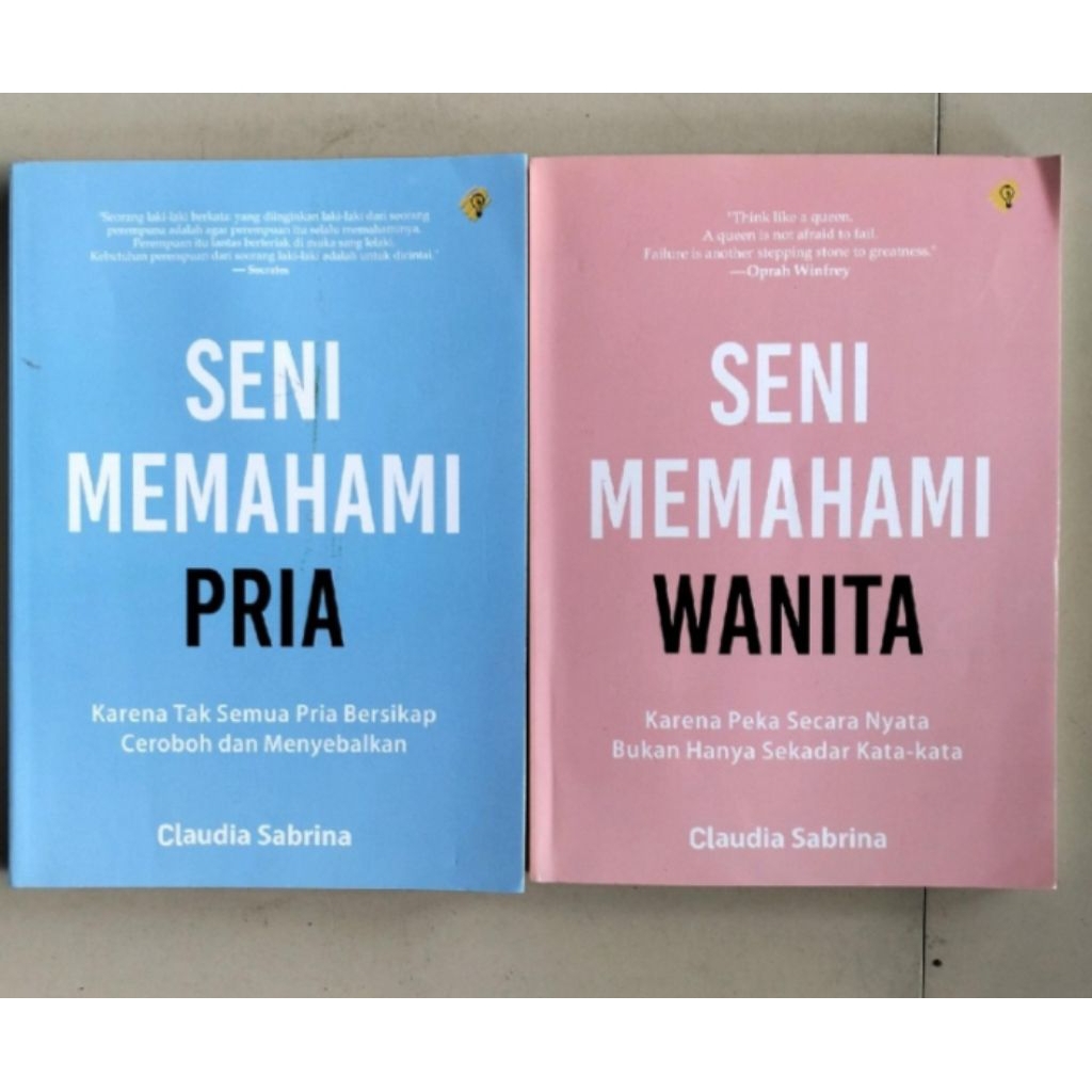 Buku seni memahami pria dan seni memahami wanita