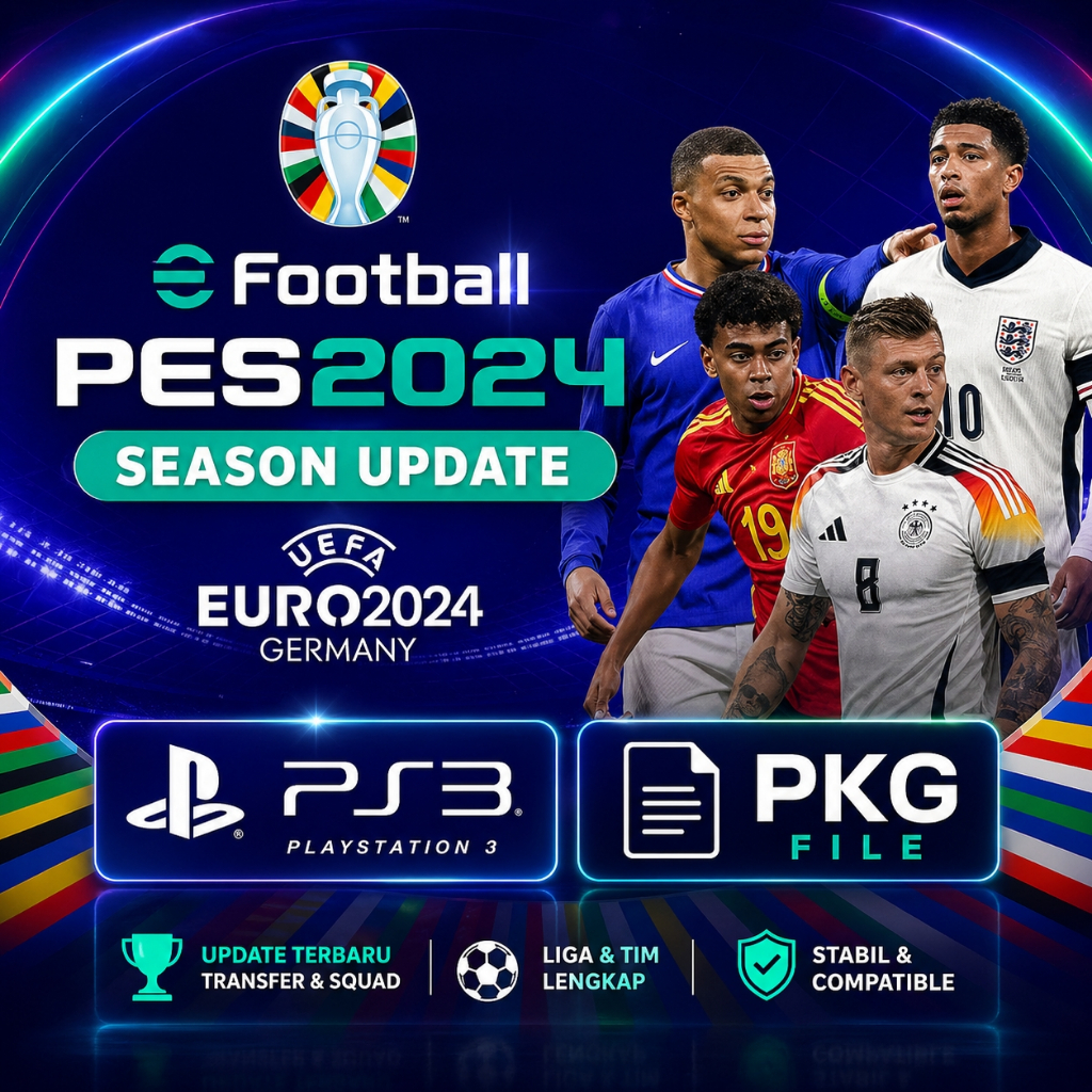 PES 2024 New Season VR Patch PS3 PKG (HEN) Latest Update
