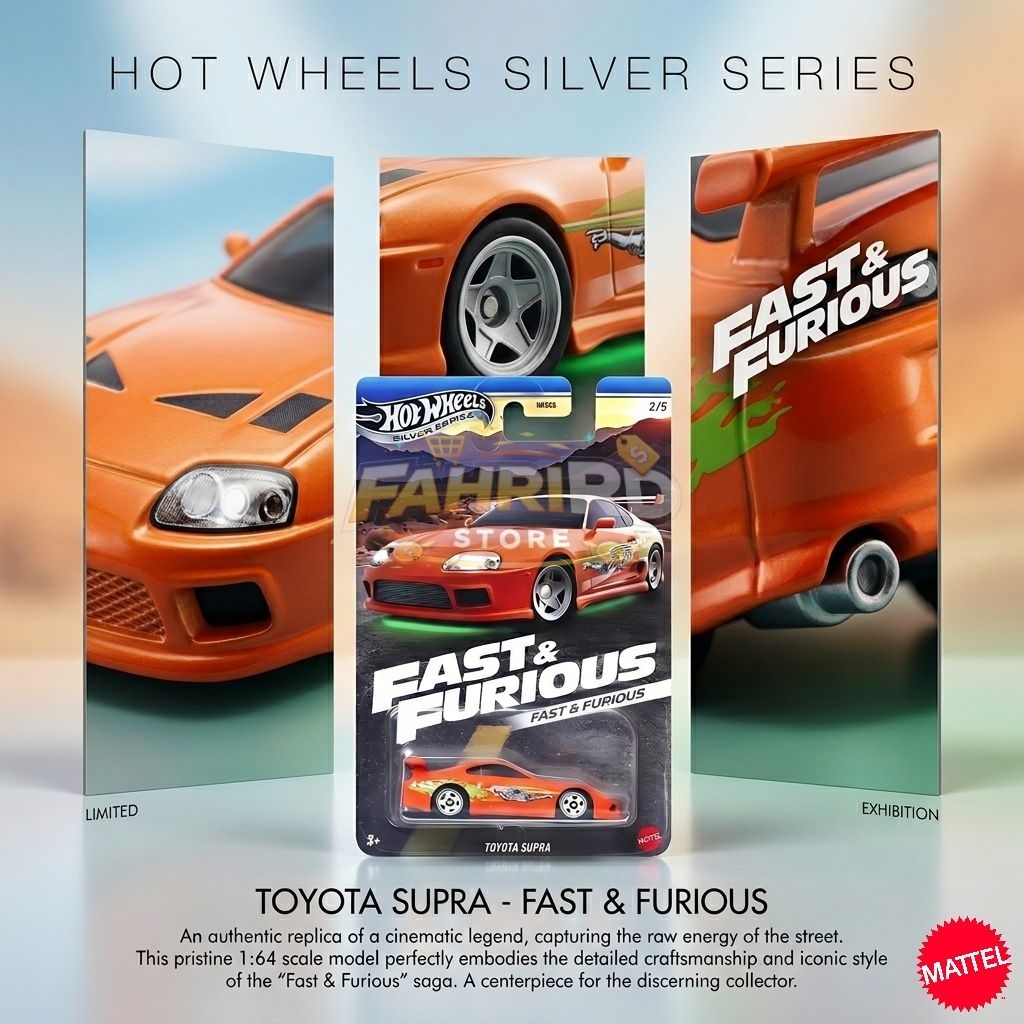Hot wheels Toyota Supra oren Fast and Furious