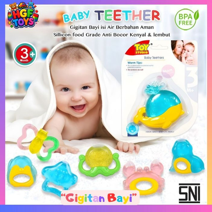 Baby Teethers-Gigitan Bayi MAINAN ANAK GIGITAN BAYI LEMBUT IKAN PAUS- PAUS