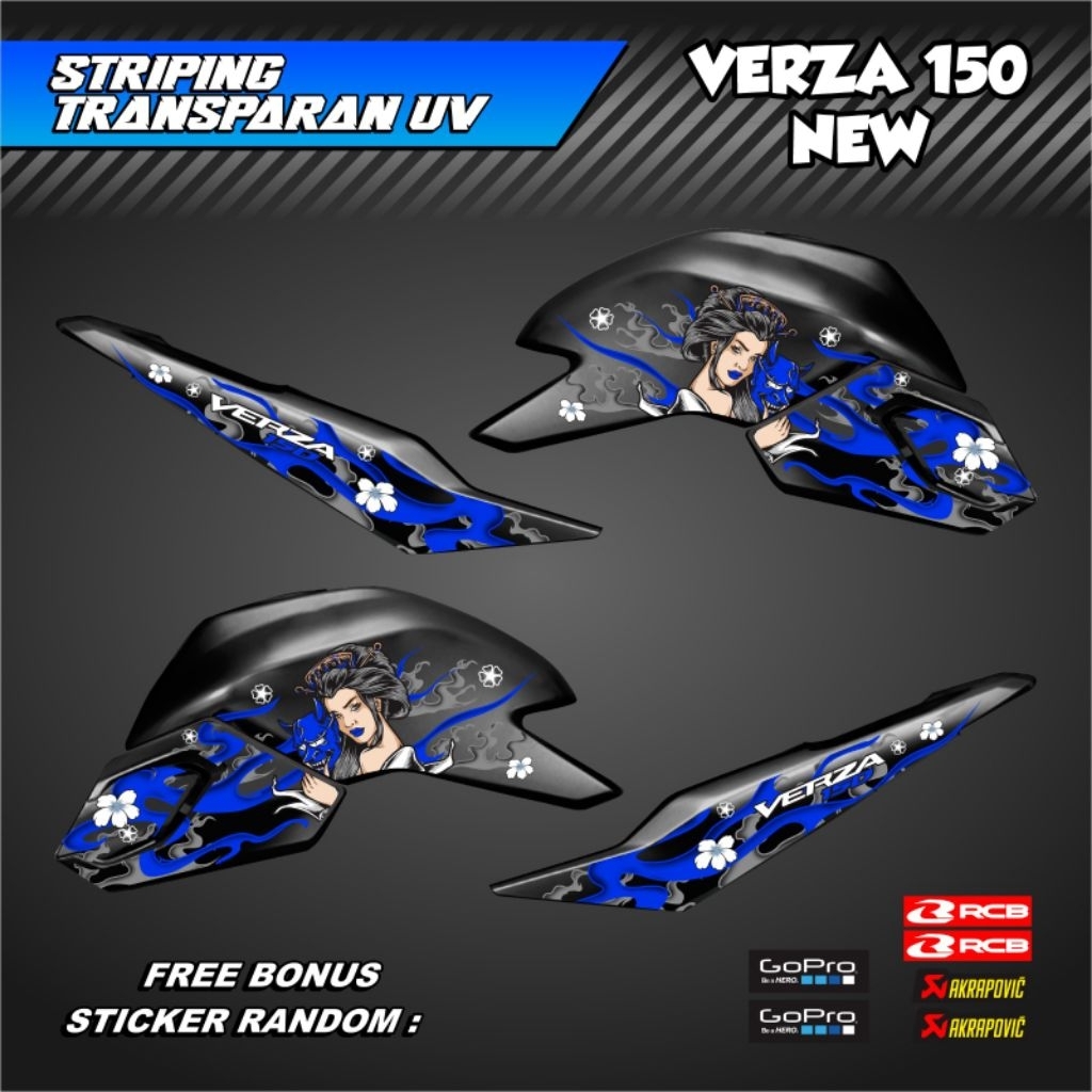 DECAL STIKER TRANSPARAN HONDA CB 150 VERZA NEW / STRIPING MOTOR CB VERZA BARU TAHUN 2018, 2019, 2020
