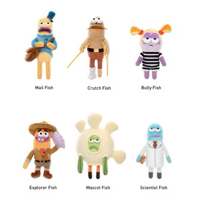 [Selected] Residents of Bikini Bottom - Whimsical Plush Part 2 Pendant Spongebob
