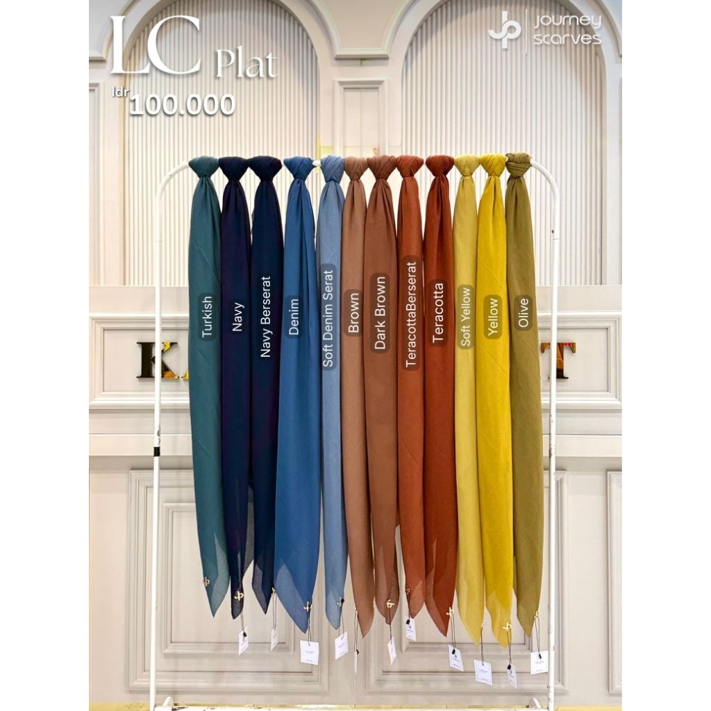 Lasercute Polos by Journey Scarves Jilbab polos Segiempat