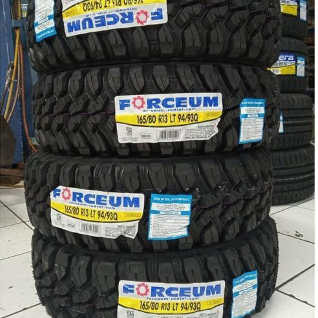 BAN MOBIL TUBELESs PACUL RING 13 FORCEUM M/T-08 165 80 R13 FREE PENTIL OFFROAD Carry Grandmax T120Ss