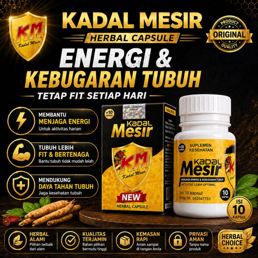 Laris Kapsul Herbal Kadal Mesir Original | Menjaga Energi & Daya Tahan Tubuh
