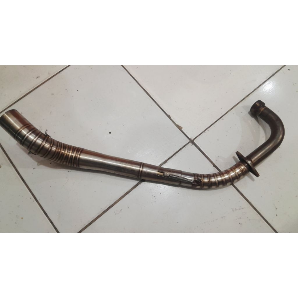 pipa knalpot satria fu titanium ex CMS 1 original
